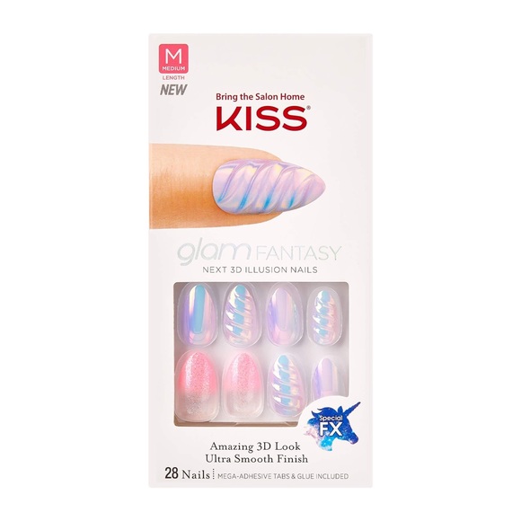 Kiss Other - kiss unicorn glue on nails